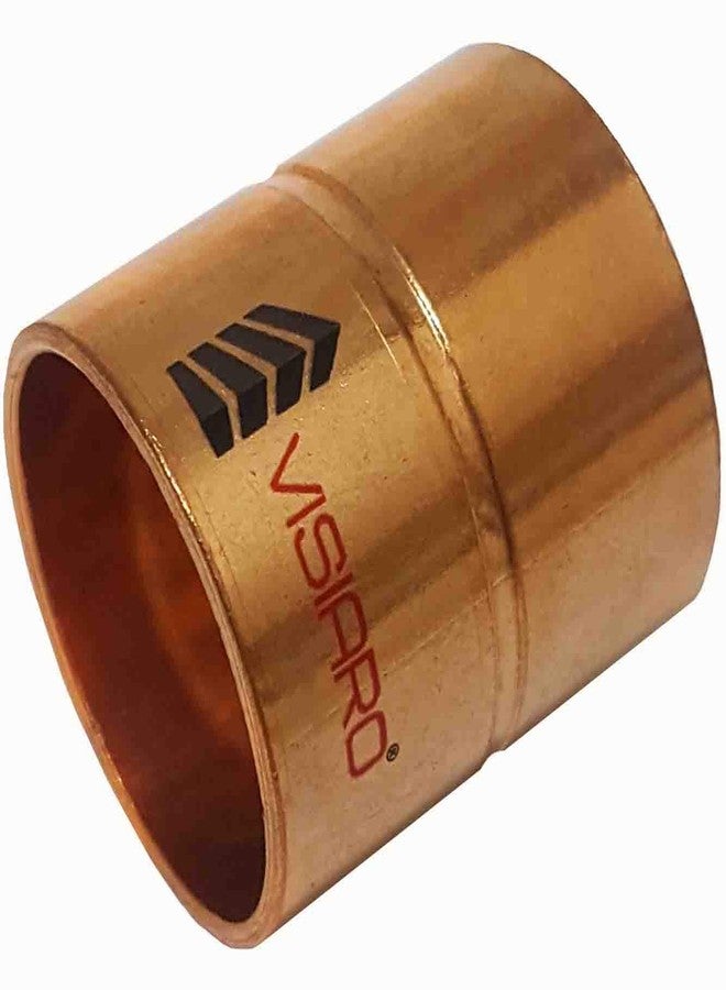 VISIARO وصلة نحاسية من فيزيارو، تجهيزات أنابيب، القطر الداخلي 1-3/4 بوصة، سمك الجدار 16 swg، عبوة من 12 قطعة - Image 1